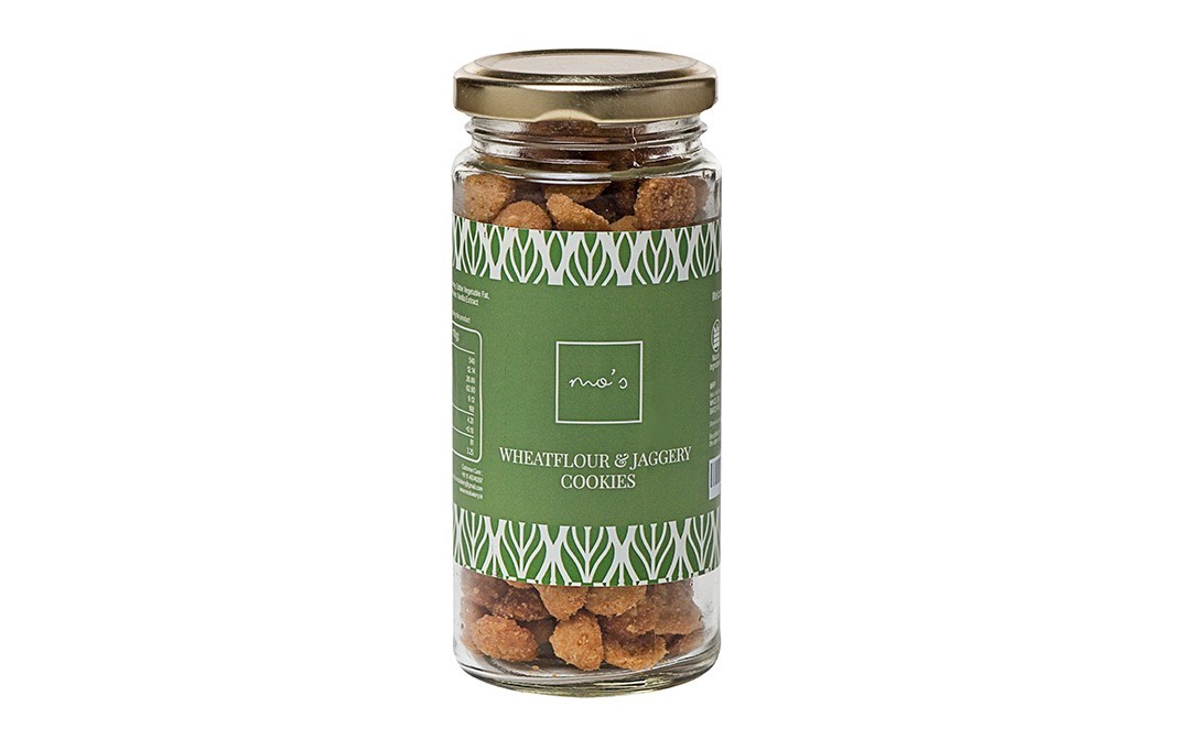 Mo's Wheatflour & Jaggery Cookies    Glass Jar  100 grams